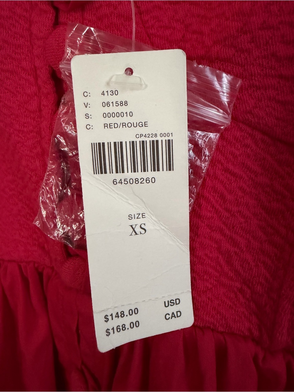 NWT Anthropologie Maeve Red Puff
Sleeve BabyDoll Dress Size XS - Picture 9 of 10